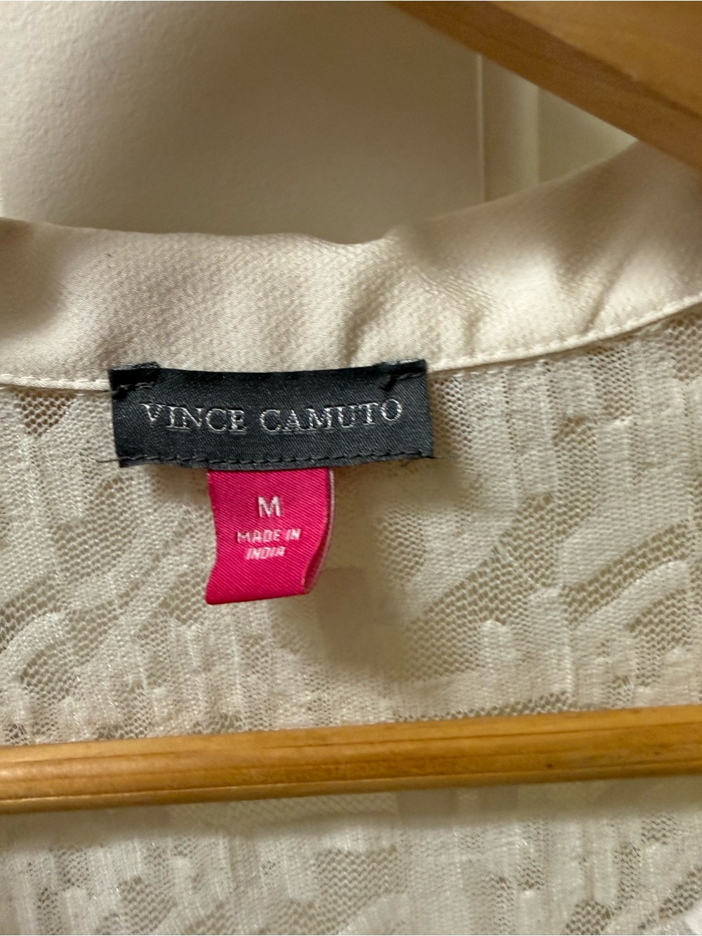 Vince Camuto Ivory Lace Blouse